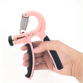 Maxfit Ejercitador de Mano para Rehabilitación y para Fortalecer Músculos de Antebrazos y Articulaciones, graduable de 5kgs a 60 Kgs, Evita Lesiones en Mano para Atletas y Dolor Artrítico, Hand Grip WL1906 (ROSA)