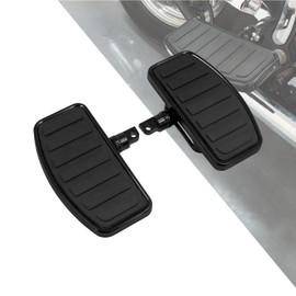 HDBUBALUS Motorcycle Floorboard Rear Passenger Footboard Adjustable Foot Pegs Pedals Fit for Harley Touring Dyna Sportster 883 1200 (B-Style)