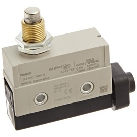 Omron D4MC-5000 High Utility Enclosed Switch, Economical, Panel Mount Plunger