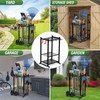 Garden Tool Organizer Rack Up to 50 Tools, Heavy-Duty Steel