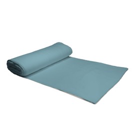 Double Gauze 100% Cotton Plain Fabric 132cm/52inch Wide for Dress Making, Baby Swaddle, Blankets, Scarves, Summer Clothing - by Discount Fabrics LTD (PaleBlue - 1 Metre)