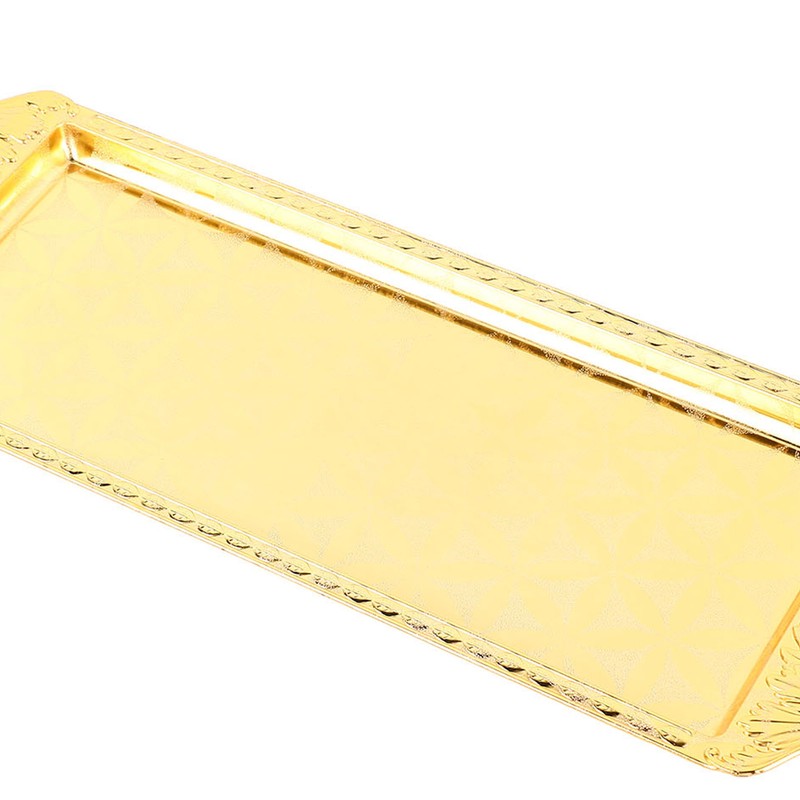 Rectangular Metal Tray Modern Elegant Decorative Light Luxury Serving Tray