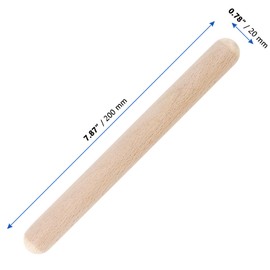 CHUIFAI Set of 16 20 cm Tonewood Rhythm Sticks Set, 2 cm Tonewood Instrument, Wooden Chime Bars for Drums, Bands, Music Lessons