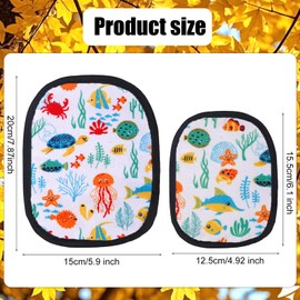 lasuroa 2pcs Beach Sand Removal Bags, Quick Dry & Reusable Sand Wipe Off Mitts for Kids Adults Women, Must-Have Beach Essentials for Travel Vacation Summer Volleyball Sandbox Activities