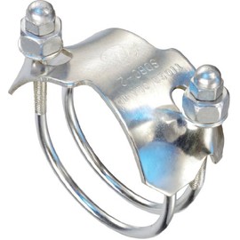 Kuriyama SDBC-5 Tiger Clamps Spiral Double Bolt Clamps for CountercLockwise Helix Hoses, Zinc Plated Carbon Steel, 5", 150 PSI