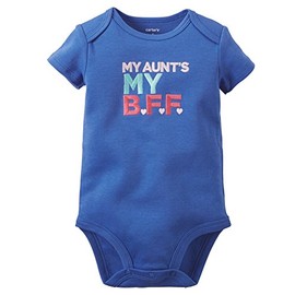 Carters 118G362 Baby Clothing Outfit Girls My Aunt's My BFF Bodysuit Blue, blue
