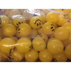 Unbranded/Generic 1" Smile Emoji Plastic Balls Vending Machine Toys 100 pieces Birthday Grab Bags