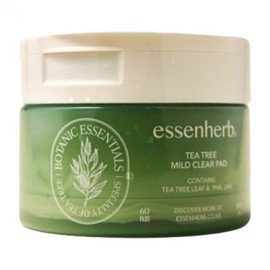 NEW Essenherb Tea Tree Mild Clear Pads 60 sheets / NEW 에센허브 티트리 마일드 클리어 패드 60매