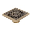 Copper Floor Drain Squared Retro Large Flow Odor Proof Shower