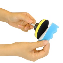 Drill Polishing Buffing Pads Kit 25 PCS - 3 Inch Foam Pads, Wool Pads, Velcro Backing Pad, Drill Adapter & Connectors for Car Polisher, Waxing, Sanding, and Buffing