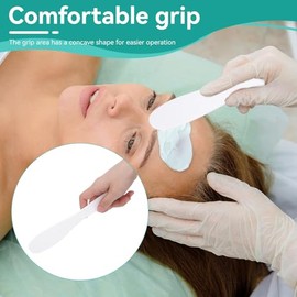 12 Espátulas de Maquillaje de Plástico, 21Cm Espátulas Cosméticas Aplicador Multiusos para Mezclar Herramienta para Cuidado de Piel para Cosméticos Cr