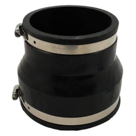 Air Aqua Flexible Rubber Reducer, Reducing Sleeve, Pipe Connector for PVC Pipe, Flexible Sleeve, Rubber Sleeve, Reducer, Cuff, Pool Connection, Reducer (135 x 110 mm)