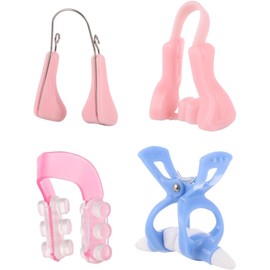 SUPVOX Moldeador de Nariz de Silicona 4 Unidades para Corrección y Elevación del Puente Nasal, Clip Cómodo para Mujeres, Uso en Cuidado Facial Color Aleatorio