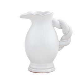 Mud Pie Twisted Handle Pitcher Vase, Medium, 5.25" x 4"