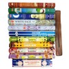 11 types of Indian incense with wood incense holder