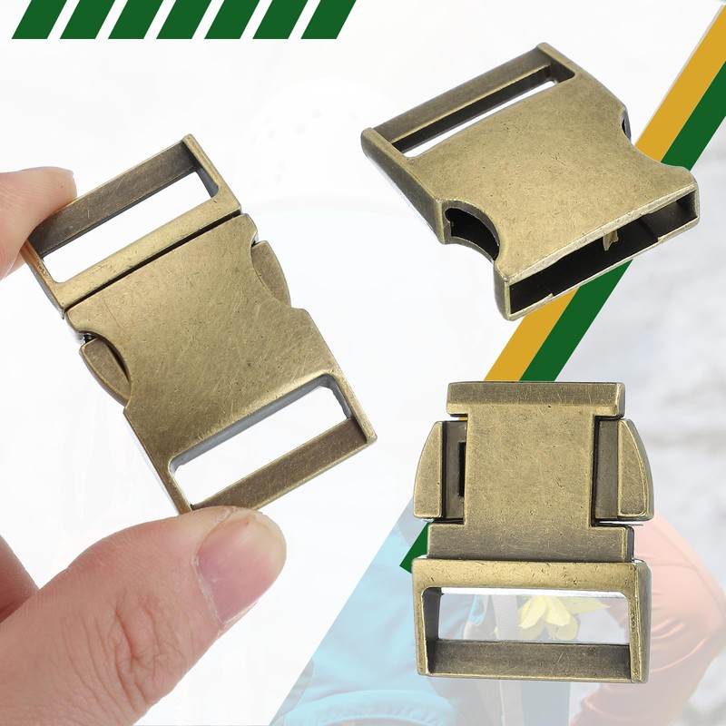 PATIKIL Metal Buckle, 4 Pack Quick Side Release Clips for