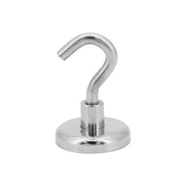 Gearific Magnetic Hooks, Magnet Hooks Heavy Duty with Neodymium Rare Earth Magnet for Fridge Refrigerator Keys BBQ Grill Curtain Rod Towel Ceiling Kitchen (32lbs)