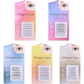 MilagrosEyes False Eyelashes, For Partial, Lightweight, Lightweight (No6)