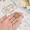 Beebeecraft 1 Box 40Pcs Small Cross Spacer Beads Real 18K