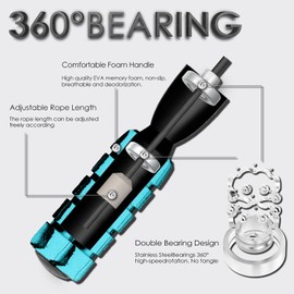 Cuerda de saltar sin cuerda ponderada para entrenamiento, cuerda ajustable sin enredos, cuerda de saltar para fitness, pérdida de peso, entrenamiento para hombres, mujeres y niños