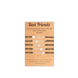 Long tiantian Best Friend Bracelets for 3/4/5/6 Bff Bracelets Friendship Bracelets Gifts for Women Teen Girls, Copper, other