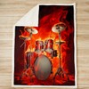 Feelyou Drum Kit Fuzzy Burning Drum Set Fleece Rock Music