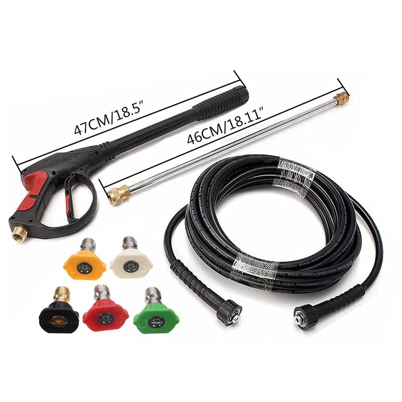 Cbhfmljd Pressure Washer Gun, High Pressure 3000PSI Car Power Washer
