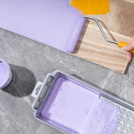 Mister Rui Paint Roller, 4 Inch Paint Roller Wool Blend, 10 Pack, 4mm Short Nap, Small Paint Roller Covers, Reusable Mini Paint Rollers for Use with All Paints