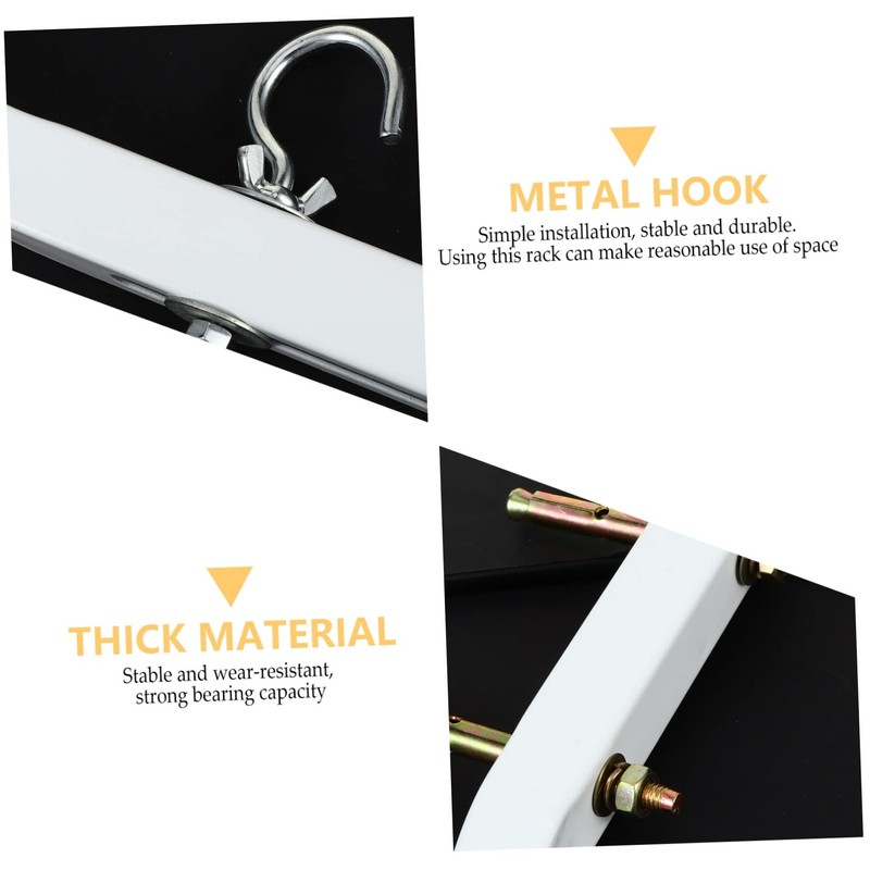 COHEALI 2pcs Projector Screen Mount Bracket Wall Hanging Hook Bracket