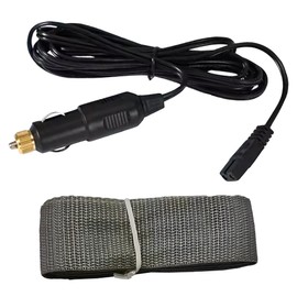 PUNEDA 12V DC Power Cord Cable 70.9 in/5.91 ft +Shoulder Strap Fits PUNEDA All Car Refrigerator Fridge Cooler Portable Car Refrigerator Electric Cooler Fridge 12 Volt Refrigerator Portable Cooler