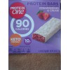 Protein One Strawberries and Cream Protein Bars 90 Calories 5 Count Keto Frie...