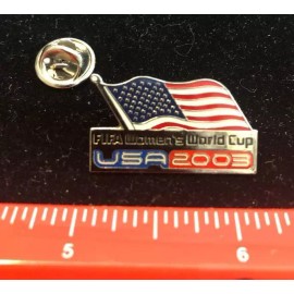 Aminco NEW USA 2003 FIFA Women's World Cup Pin Flag Logo New Old Stock NOS  Packaged