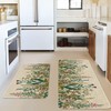 Eikunn Farmhouse Kitchen Rugs Set of 2, Weeds Floral Wildflower