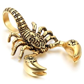 Cupimatch Mens Stainless Steel Jesus Christ Crucified Cross Pendant Necklace Chain Golden for Fathers Day