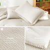 CozyLux King Size Comforter Set - 7 Pieces Seersucker Bed