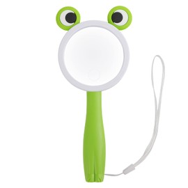 Handheld Magnifying Magnifier for Kids, 2 Magnifying Lenses, 5x 10x, Cute Magnifying Glasses, Bears, Cats, Frog Characters, Elementary School Students, Kindergarten, Science, Experiments, Maps,