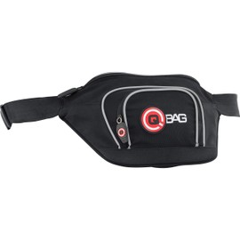 QBag Hip Bag Belt Bag - Black/Grey/White - 1L Storage Space - Reflective Black, black, Unit size