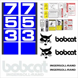 Aftermarket Bobcat 753 v3 SET Skid Steer Vinyl Decal Sticker - Aftermarket