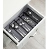 BYCY Silverware Drawer Organizer, Mesh Utensil Organizer for Kitchen Storage,