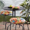 South Pine Porch Outdoor 15-inch Round Bistro Chair Cushion, Set