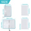 Sticker Collecting Zipper Binder with Blank Clear Release Paper, Reusable