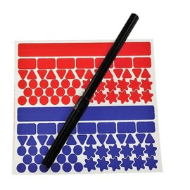 Q-Connect Planner Stickers Kit (50 labels per A6 sheet),Black/Blue/Orange/Yellow,2 x 1 millimetres