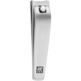 ZWILLING Nagelknipser (für Finger- und Fußnägel, starke Hebelwirkung, leicht gebogene Schneide, hypoallergen), Premium, Silber