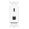 RiteAV - HDMI Cat6 Shielded Port Wall Plate Decorative (Rocker)