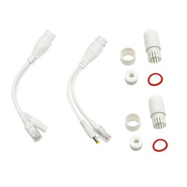 SJZBIN 1Pair 12V PoE Adapter Waterproof PoE Splitter Adapter POE 48V to DC 12V Power Over Ethernet Splitter for IP Cameras