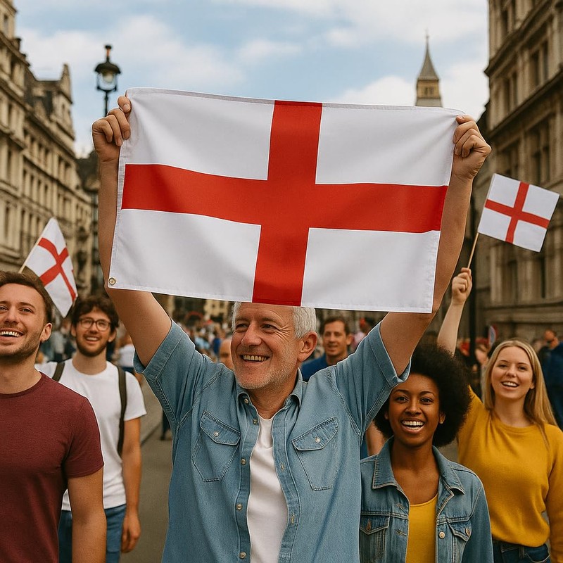 Generise England St George Flag 76cm x 50cm- 2.5ft x