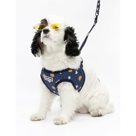 KiniKiniXUhPuhPuh [키니키니X어프어프]DOT FLOWER COVY SOFT HARNESS-NAVY(하네스) [Kinikino X Up-Up] DOT FLOWER COVY SOFT HARNESS - NAVY