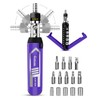 Ratchet Screwdriver Set, 14-in-1 Multi Bit Screwdriver Set, 180° Pivoting