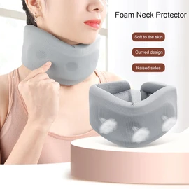 Neck Brace for Snoring, Soft Foam Neck Brace with Ventilation Holes Prevent Head Down Ergonomic Curved Firm Neck Support Cervical Collar