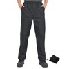 Ubon Waterproof Rain Pants for Men, Packable Golf Rain Over